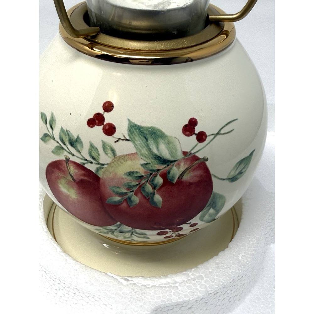 Lenox Williamsburg Boxwood and Pine Candle Lamp Tealight Votive Candleholder B - Picture 8 of 15